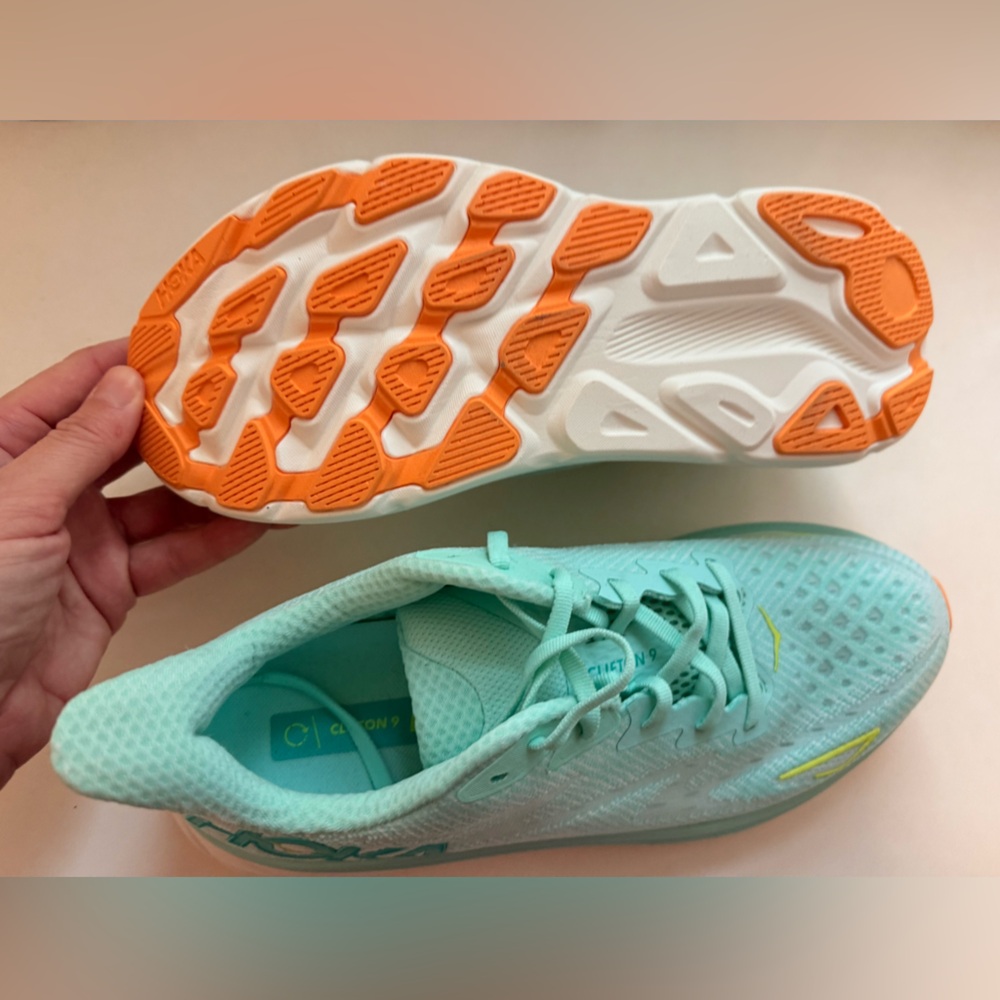 Hoka One One Mint Green Athletic Shoes - Picture 3 of 6